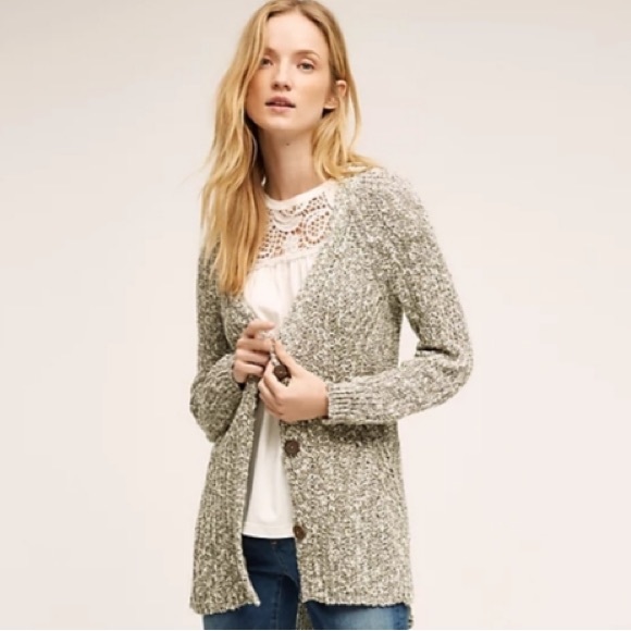 Anthropologie Angel Of The North knit Button Down Cardigan - Picture 2 of 11